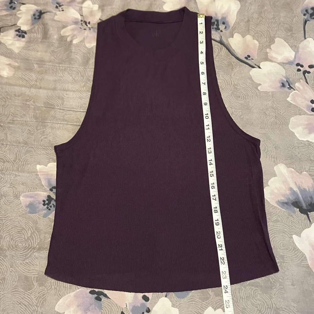 ALO Yoga Dark Purple Muscle Tee - Picture 5 of 6